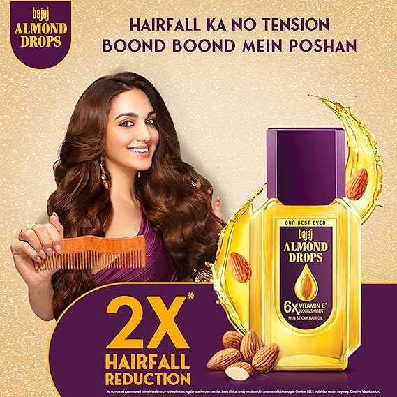 Bajaj - Almond Drops Non-Sticky Hair Oil (Original)